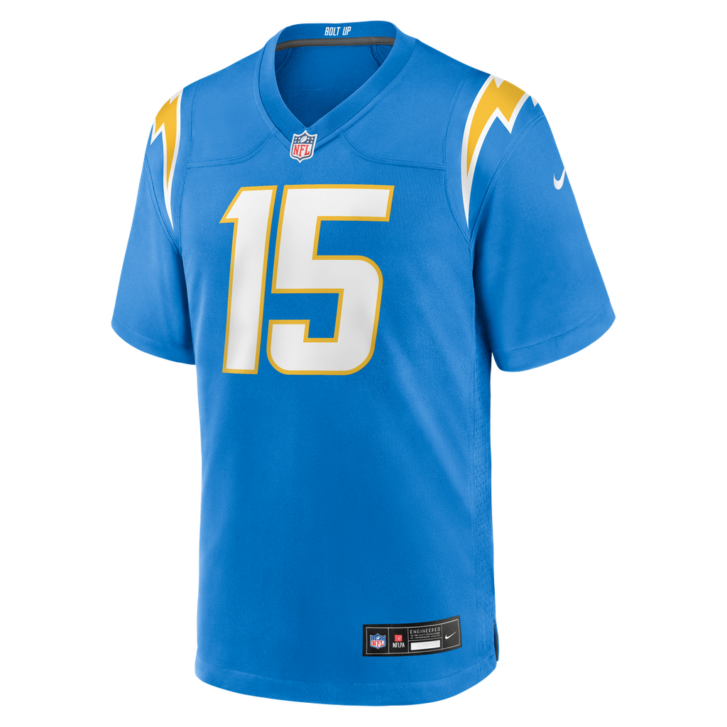 Ladd McConkey Los Angeles Chargers Powder Blue Player Game Jersey