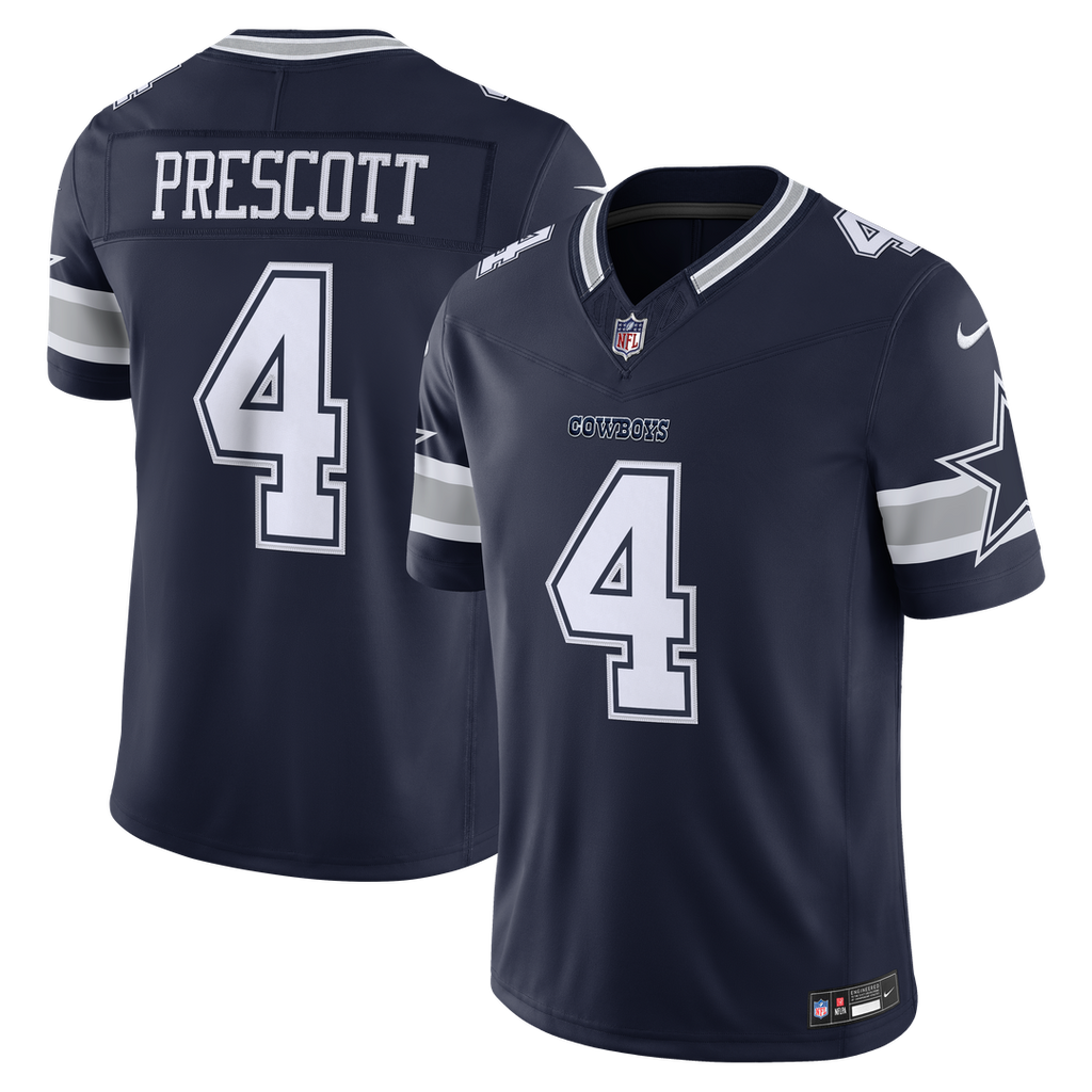Dak Prescott Dallas Cowboys Navy Team Vapor F.U.S.E. Stitched Limited Jersey