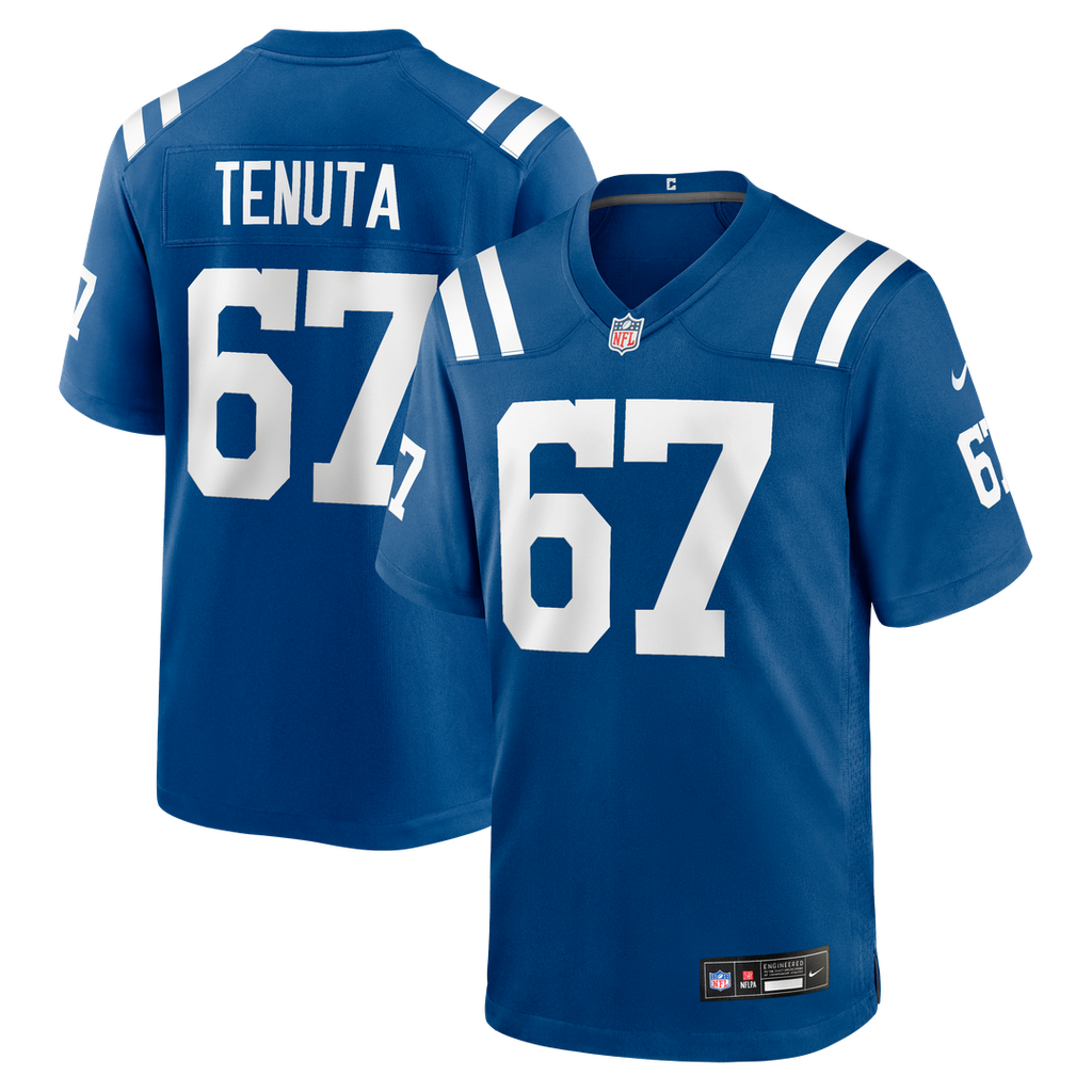 Luke Tenuta Indianapolis Colts Royal Team Game Jersey