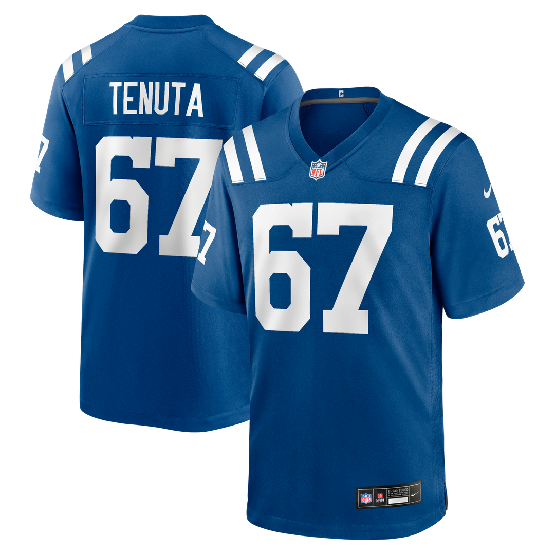 Luke Tenuta Indianapolis Colts Royal Team Game Jersey