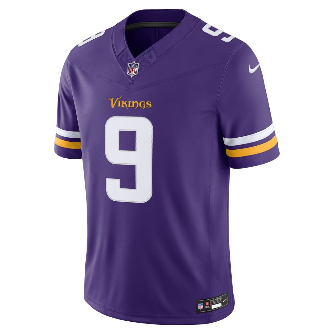 J.J. McCarthy Minnesota Vikings Purple Team Vapor F.U.S.E. Stitched Limited Jersey