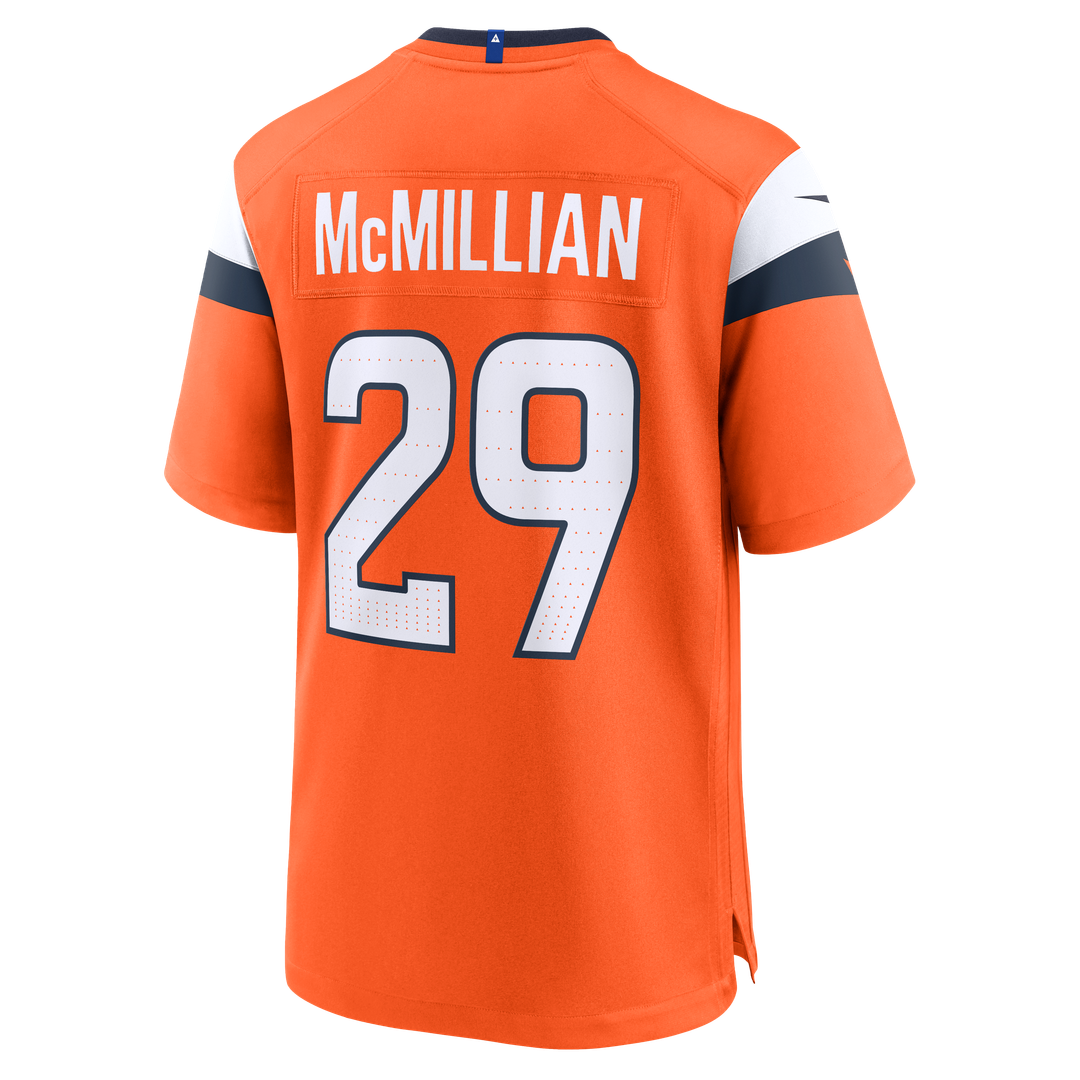 Ja'Quan McMillian Denver Broncos Orange Team Game Jersey