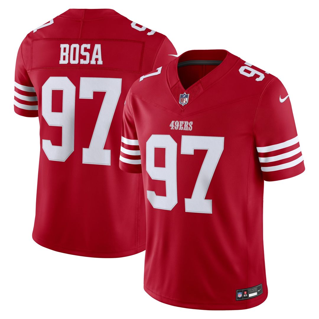 Nick Bosa San Francisco 49ers Scarlet Team Vapor F.U.S.E. Stitched Limited Jersey