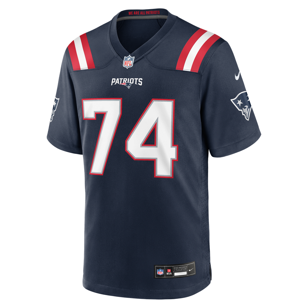 Caleb Lomu New England Patriots Navy Team Game Jersey
