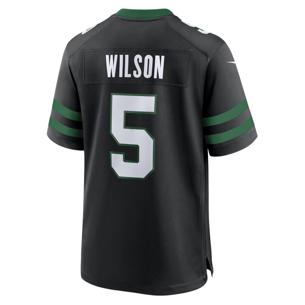 Garrett Wilson New York Jets Legacy Black Alternate Game Jersey