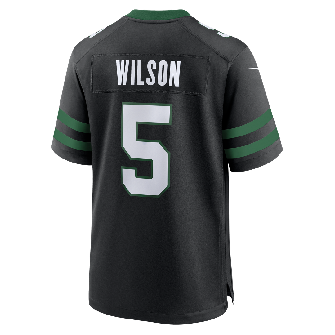 Garrett Wilson New York Jets Legacy Black Alternate Game Jersey