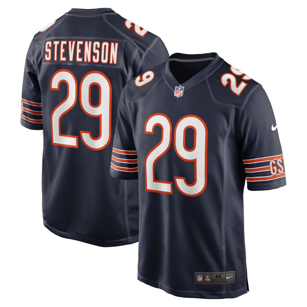 Tyrique Stevenson Chicago Bears Navy Game Jersey