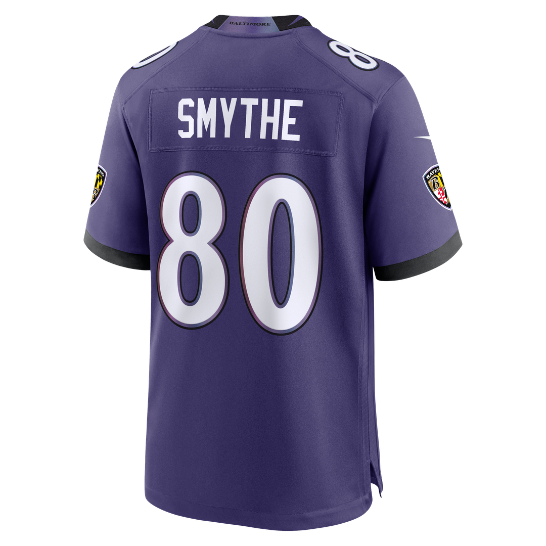 Durham Smythe Baltimore Ravens Purple Team Game Jersey