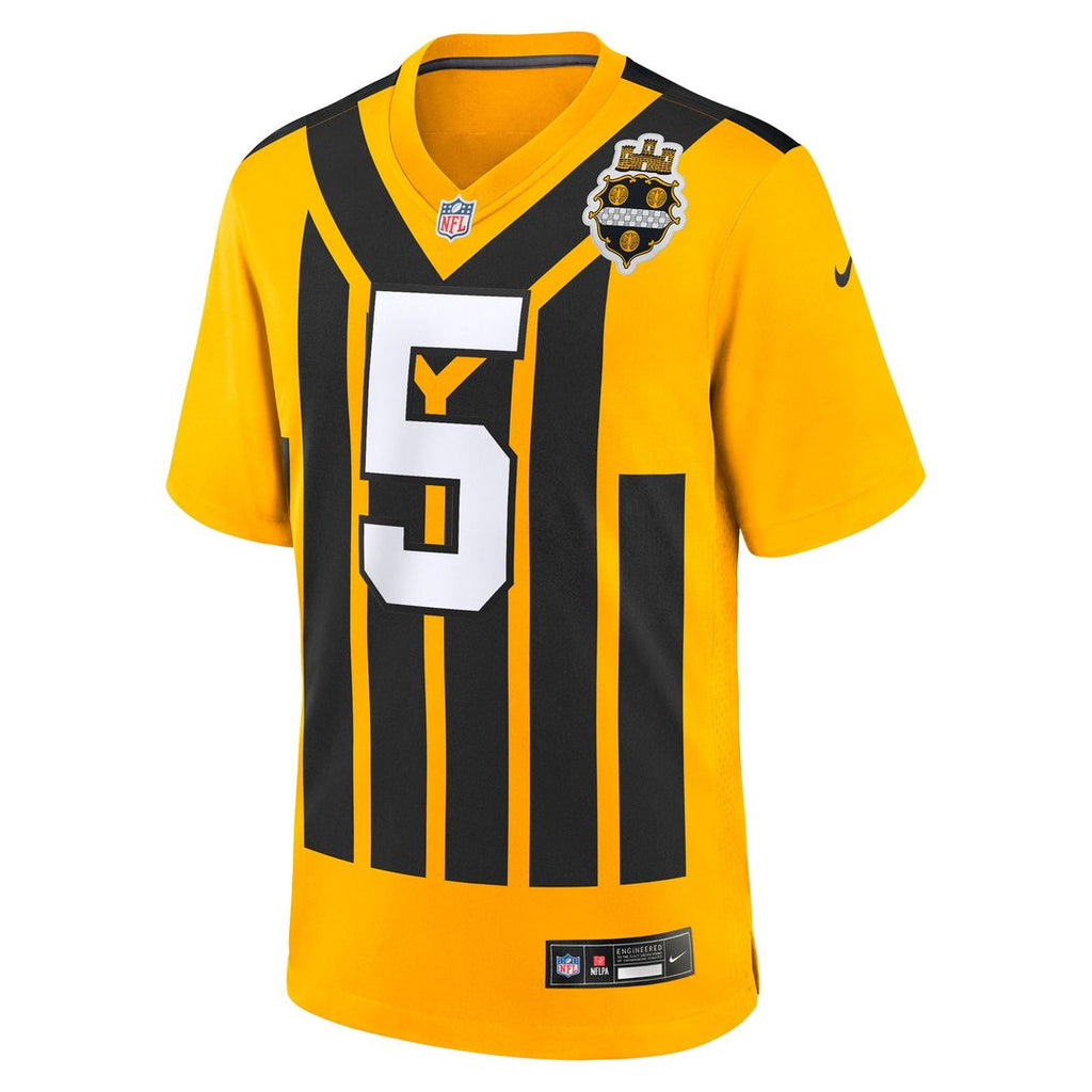 Jalen Ramsey Pittsburgh Steelers Gold Alternate 1933 Throwback Game Jersey