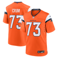 Frank Crum Denver Broncos Orange Team Game Jersey