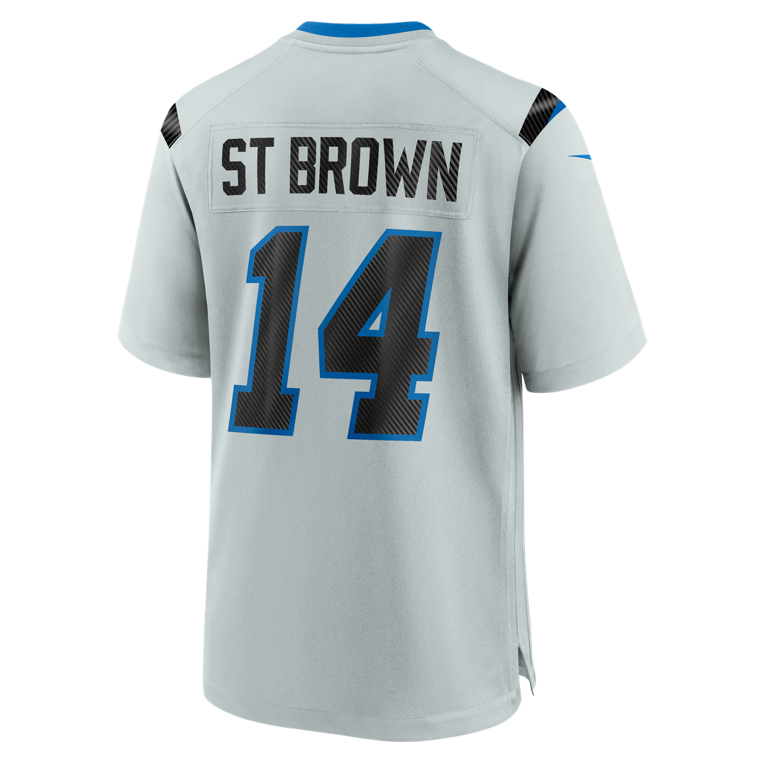 Amon-Ra St. Brown Detroit Lions Silver 2026 Rivalries Collection Game Jersey
