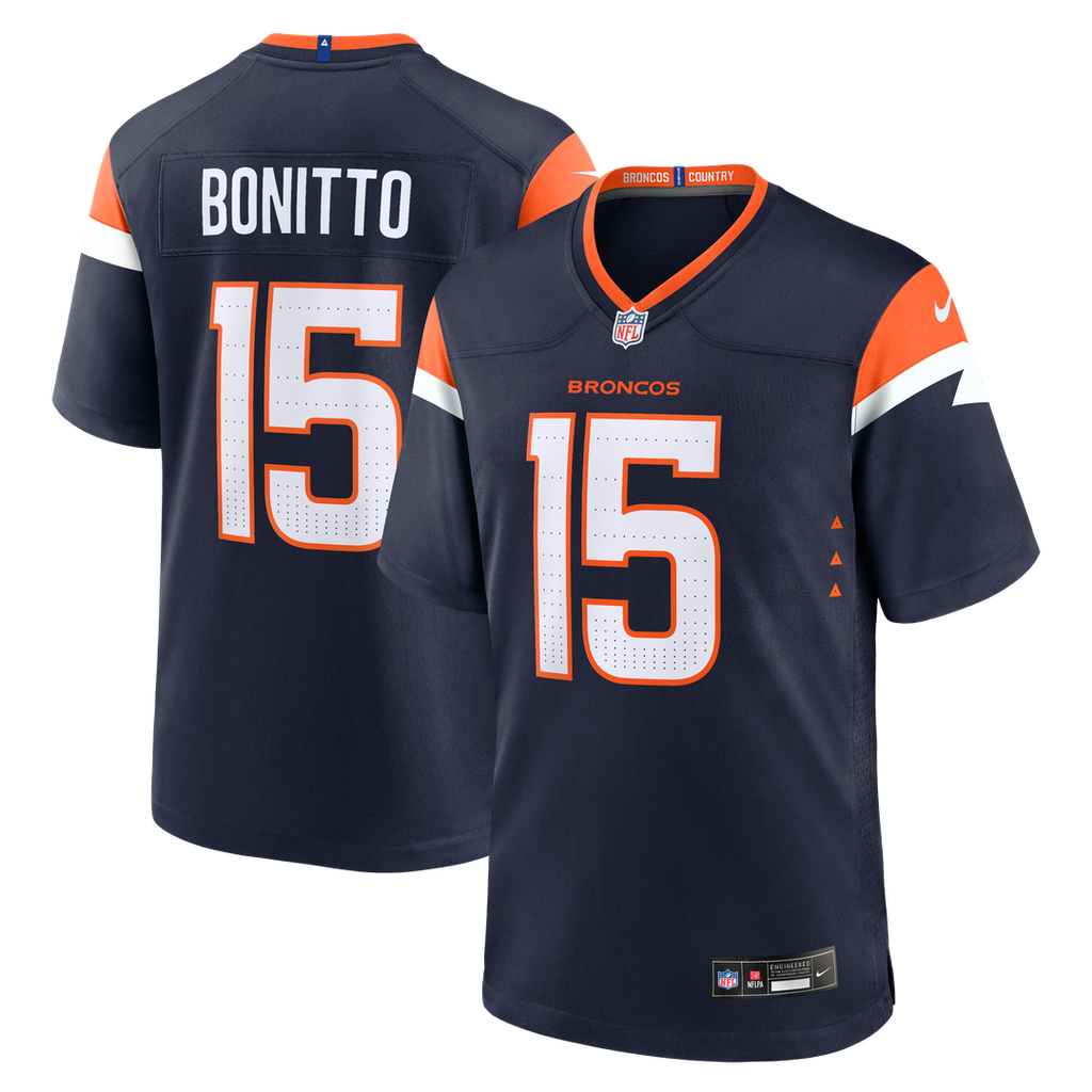 Nik Bonitto Denver Broncos Navy Alternate Game Jersey