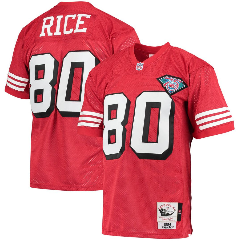 Jerry Rice San Francisco 49ers 1994 Scarlet Authentic Throwback Retired Player Jersey