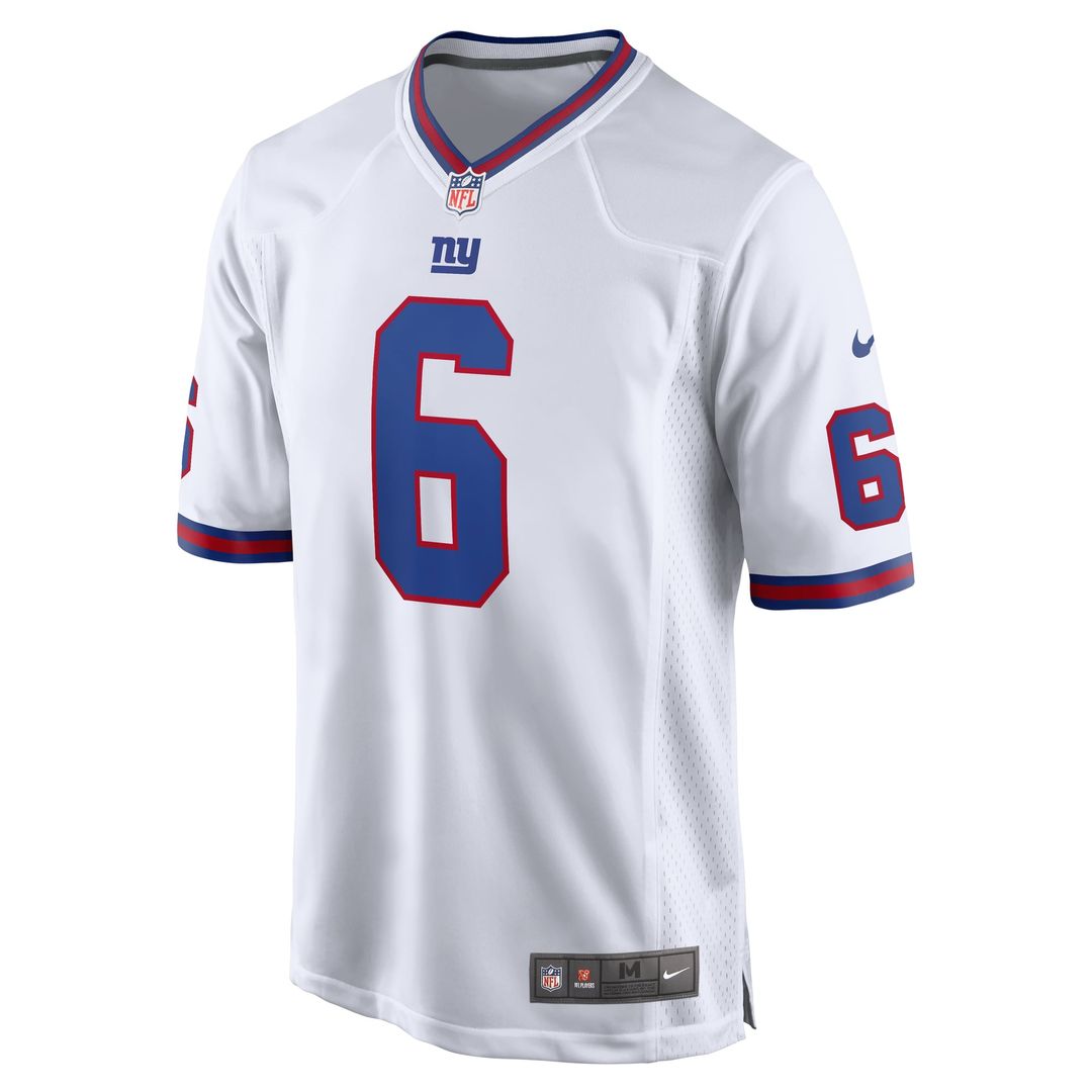 Jaxson Dart New York Giants White Alternate Vintage White Game Jersey
