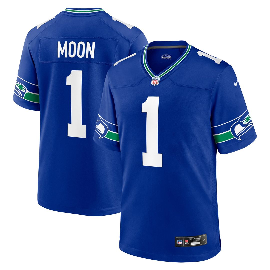 Warren Moon Seattle Seahawks Royal Retired Player Alternate Game Jersey