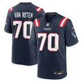Greg Van Roten New England Patriots Navy Team Game Jersey