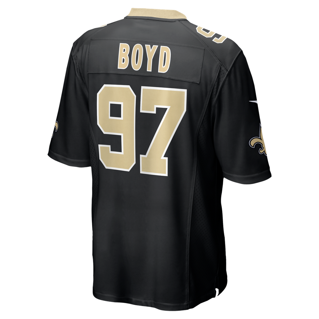 Khristian Boyd New Orleans Saints Black Game Jersey