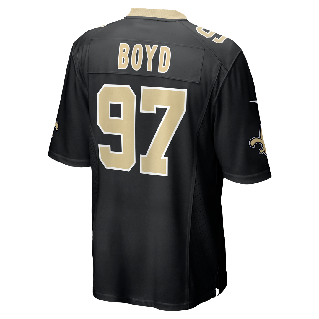 Khristian Boyd New Orleans Saints Black Game Jersey
