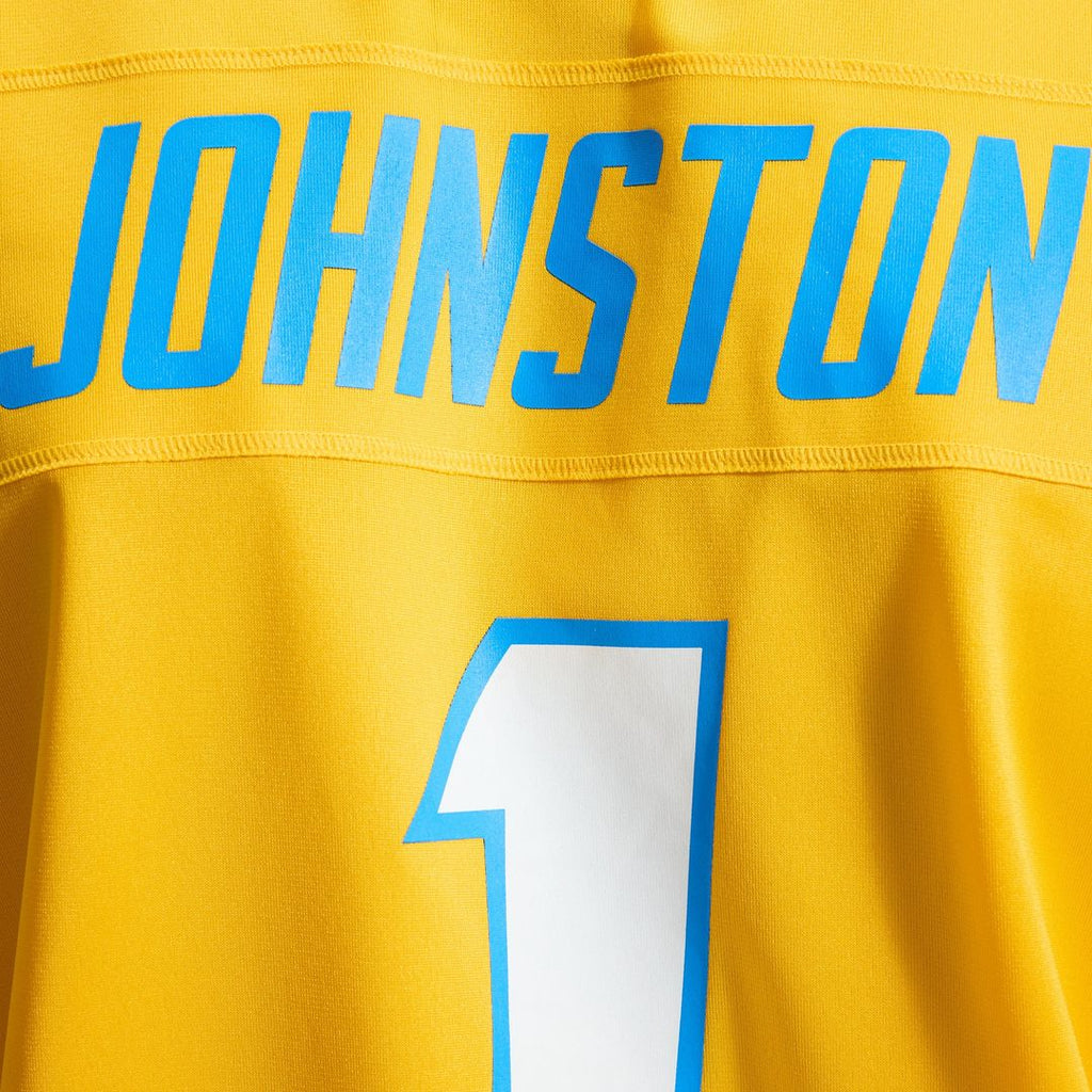 Quentin Johnston Los Angeles Chargers Gold Alternate Charger Power Game Player Jersey