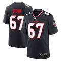 Evan Brown Houston Texans Navy Team Game Jersey