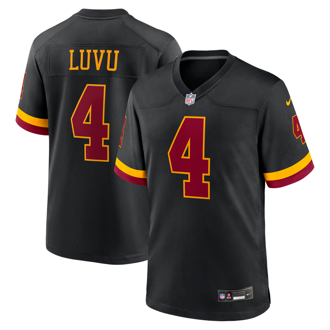 Frankie Luvu Washington Commanders Black Hail Raiser Alternate Game Jersey