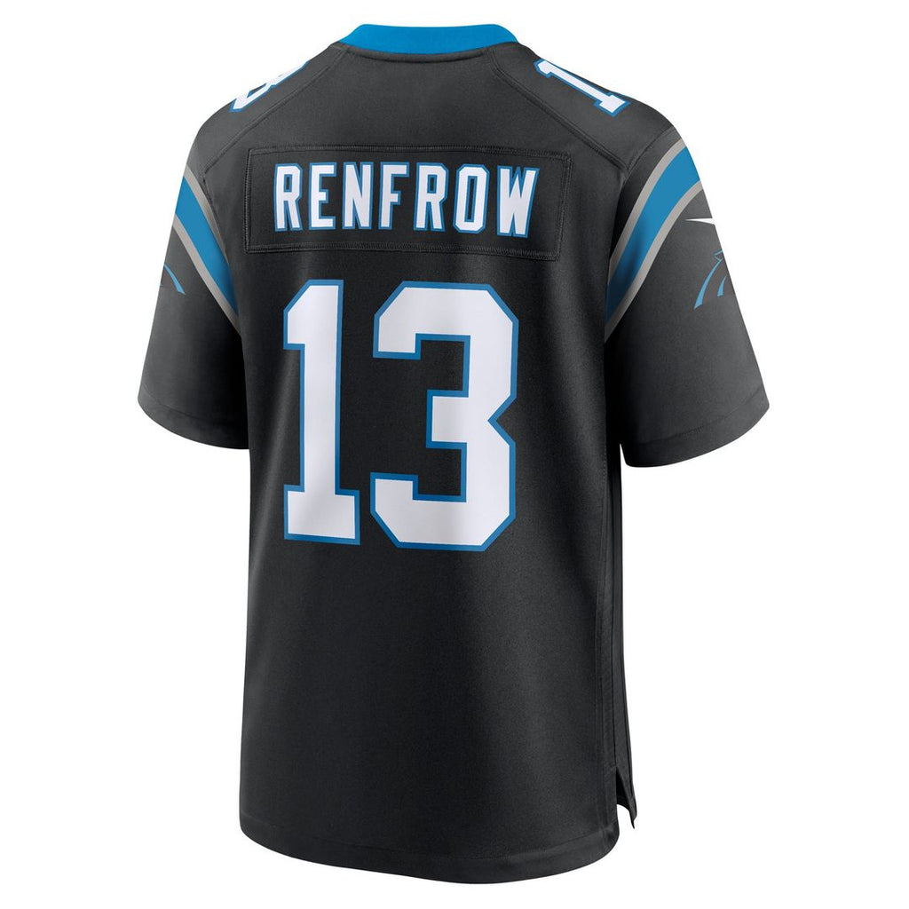 Hunter Renfrow Carolina Panthers Black Team Game Jersey