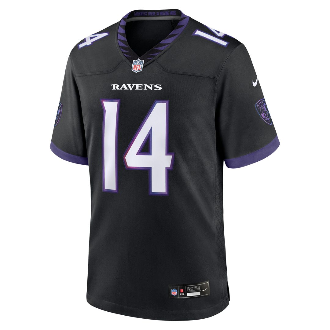 Kyle Hamilton Baltimore Ravens Black Alternate Game Jersey