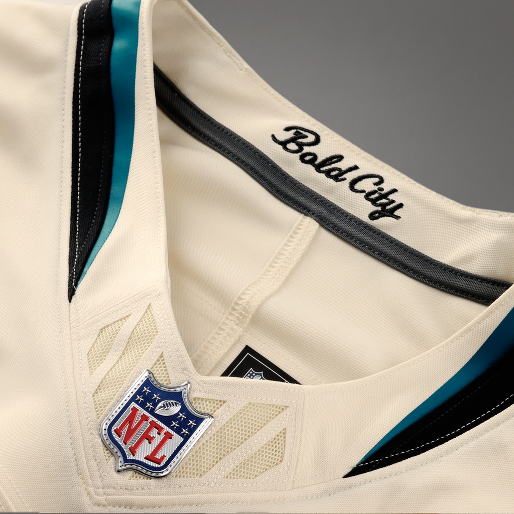 Travis Hunter Jacksonville Jaguars Natural 2026 Rivalries Collection Stitched Limited Jersey