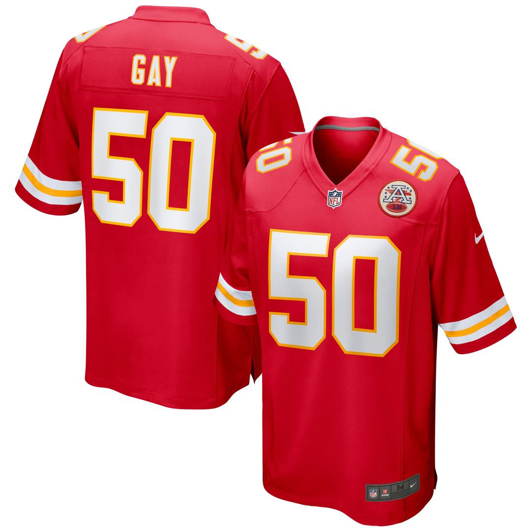 Willie Gay Kansas City Chiefs Red Game Jersey