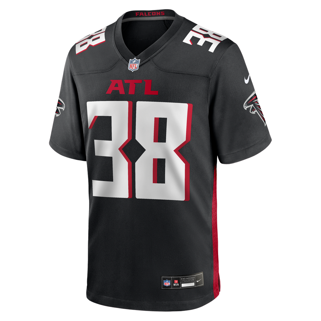 Nathan Carter Atlanta Falcons Black Team Game Jersey