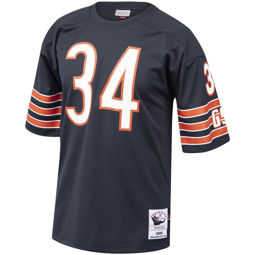 Walter Payton Chicago Bears 1985 Navy Authentic Throwback Retired Player Jersey