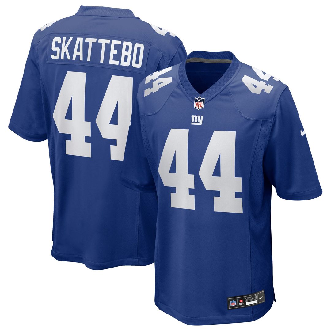 Cam Skattebo New York Giants Royal Game Jersey