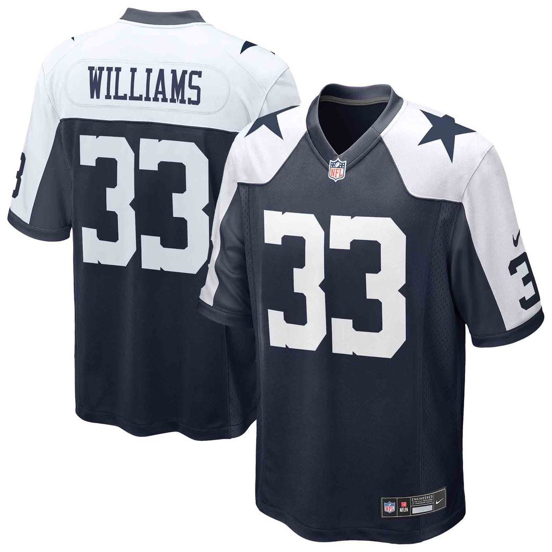 Javonte Williams Dallas Cowboys White Game Jersey