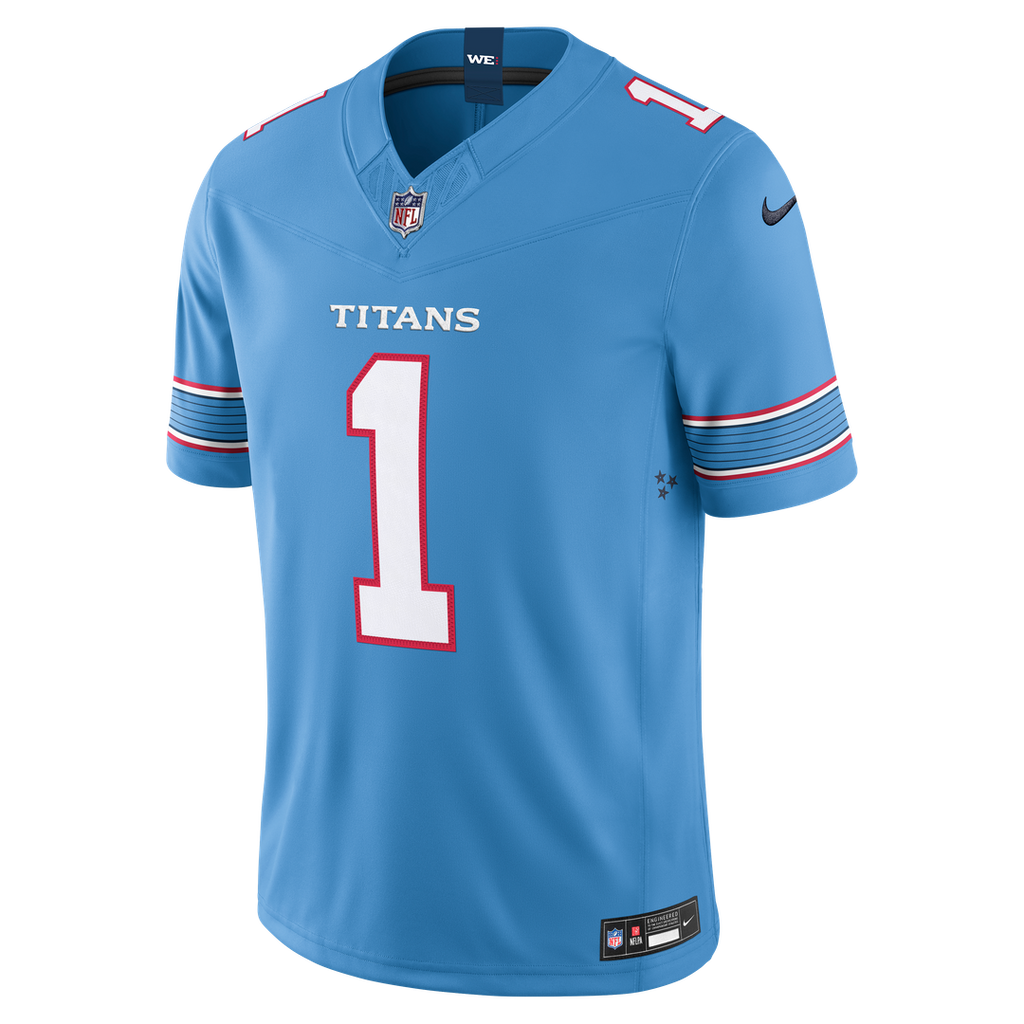 Cameron Ward Tennessee Titans Light Blue Team Vapor F.U.S.E. Stitched Limited Jersey