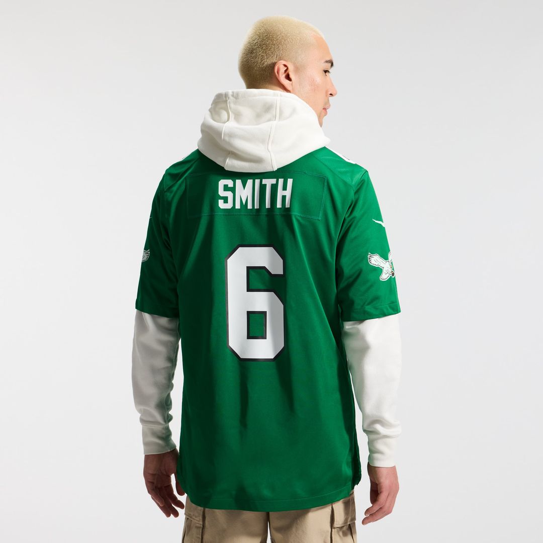 DeVonta Smith Philadelphia Eagles Kelly Green Alternate Game Player Jersey
