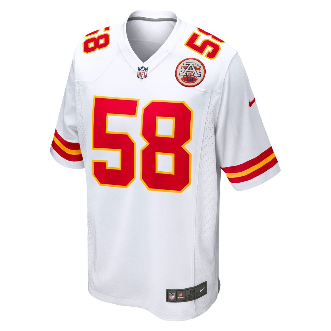 Derrick Thomas Kansas City Chiefs White Retired Player Game Jersey