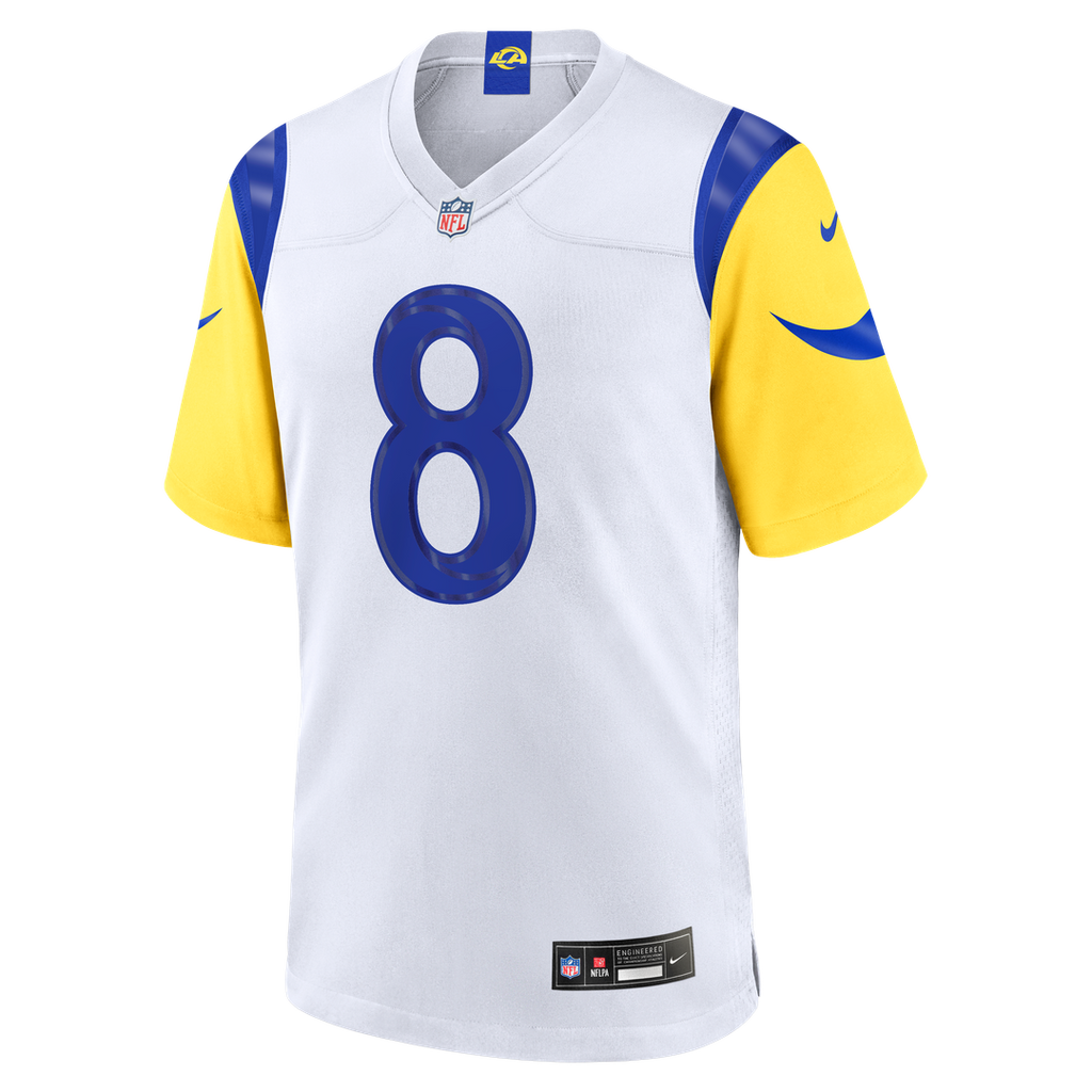 Jared Verse Los Angeles Rams White White Game Player Jersey