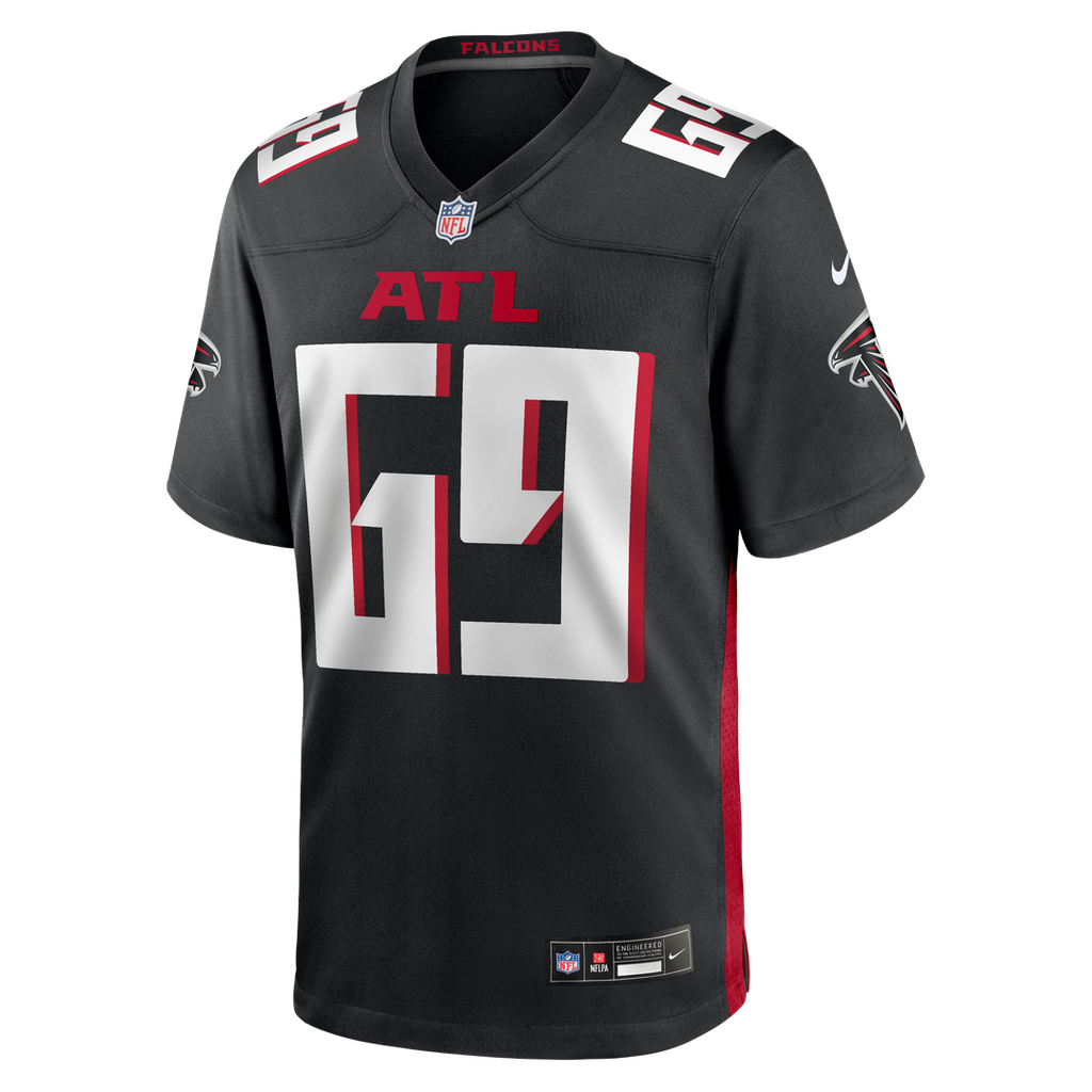 Jack Nelson Atlanta Falcons Black Team Game Jersey
