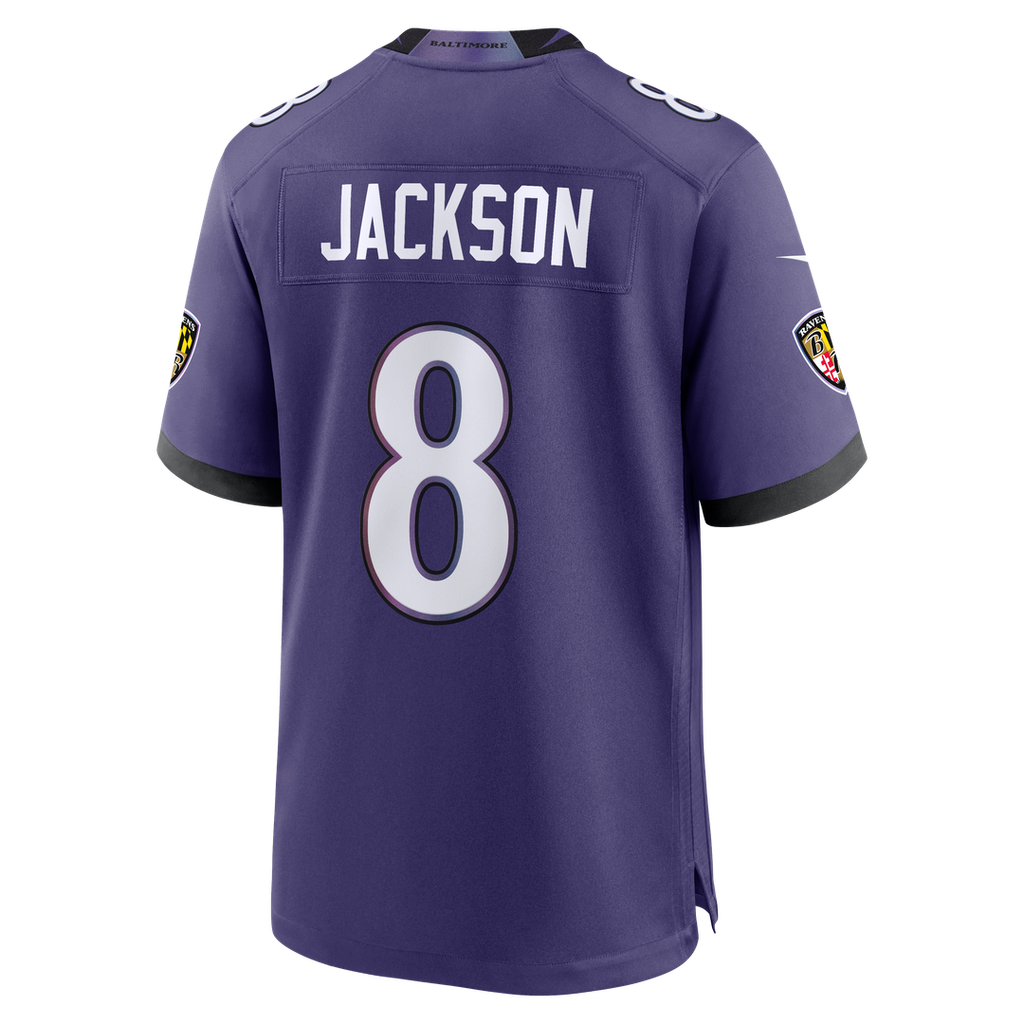 Lamar Jackson Baltimore Ravens Purple Team Game Jersey