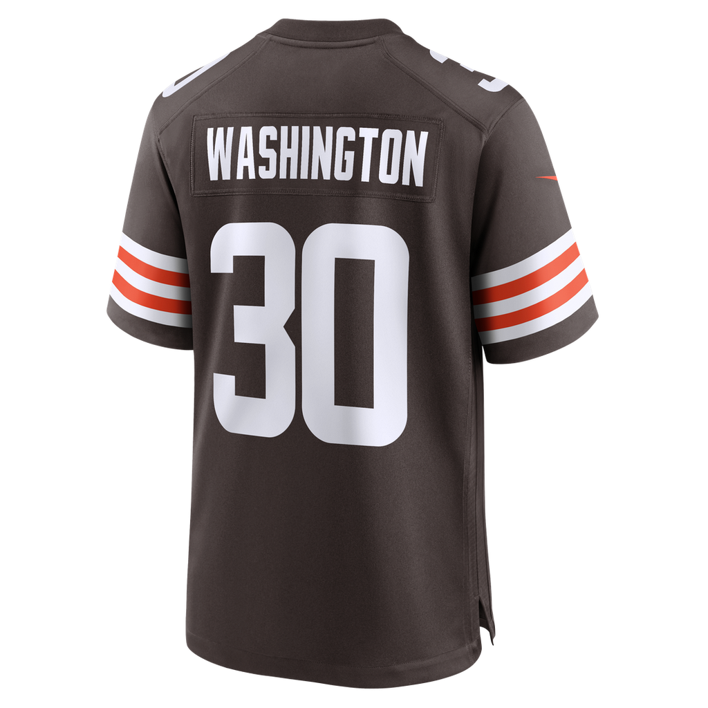 Zion Washington Cleveland Browns Brown Team Game Jersey