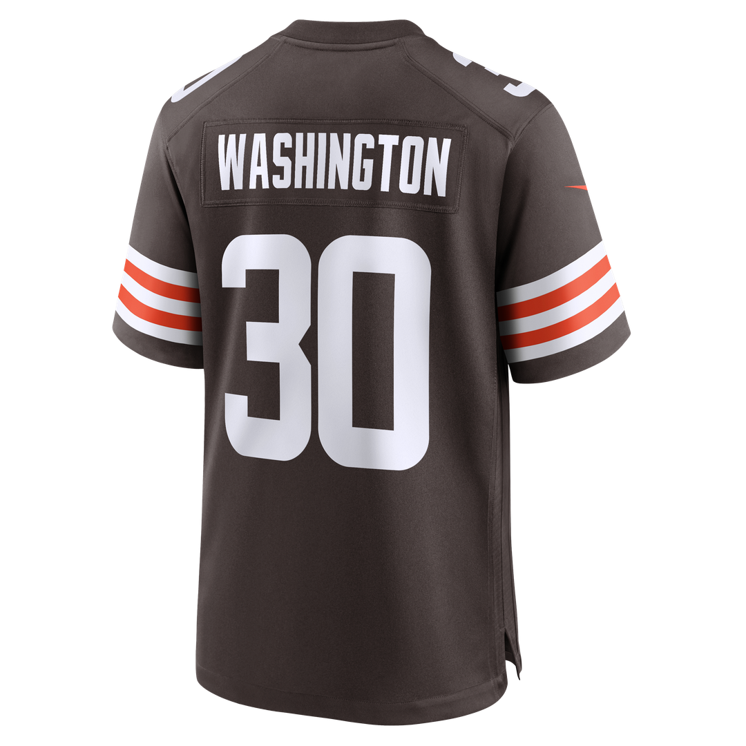 Zion Washington Cleveland Browns Brown Team Game Jersey