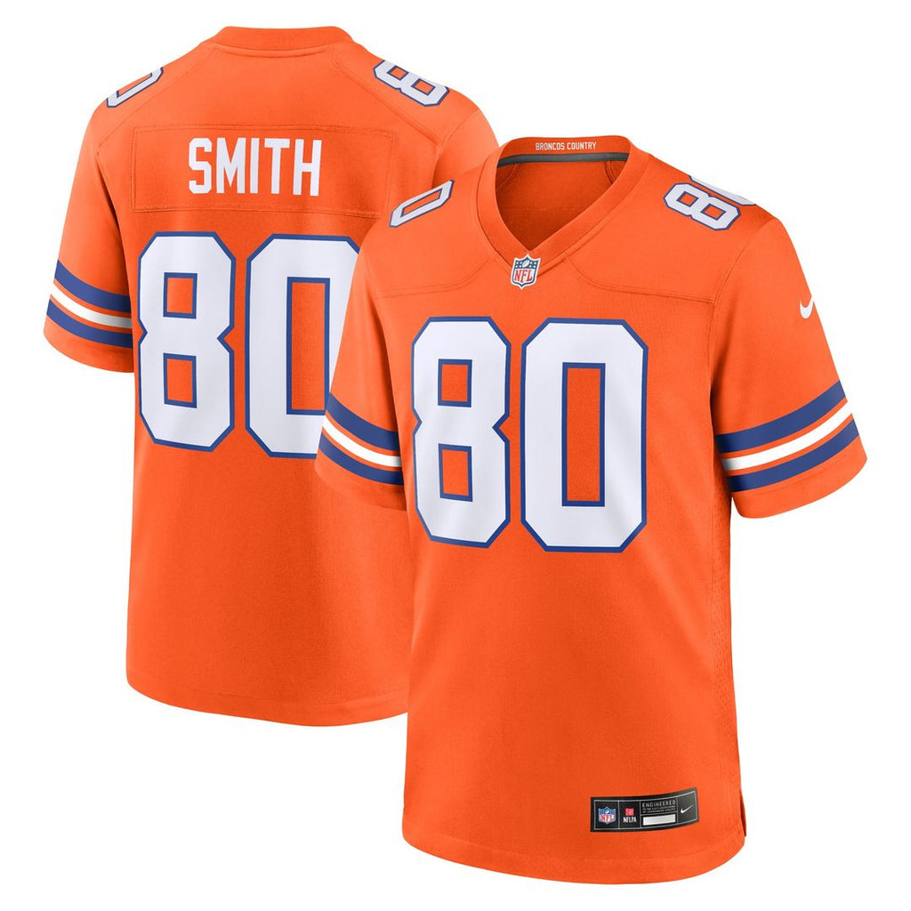 Rod Smith Denver Broncos Orange Retired Player Alternate Game Jersey