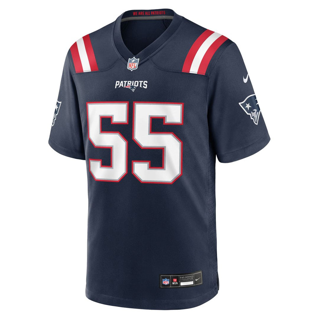 Jared Wilson New England Patriots Navy Team Game Jersey