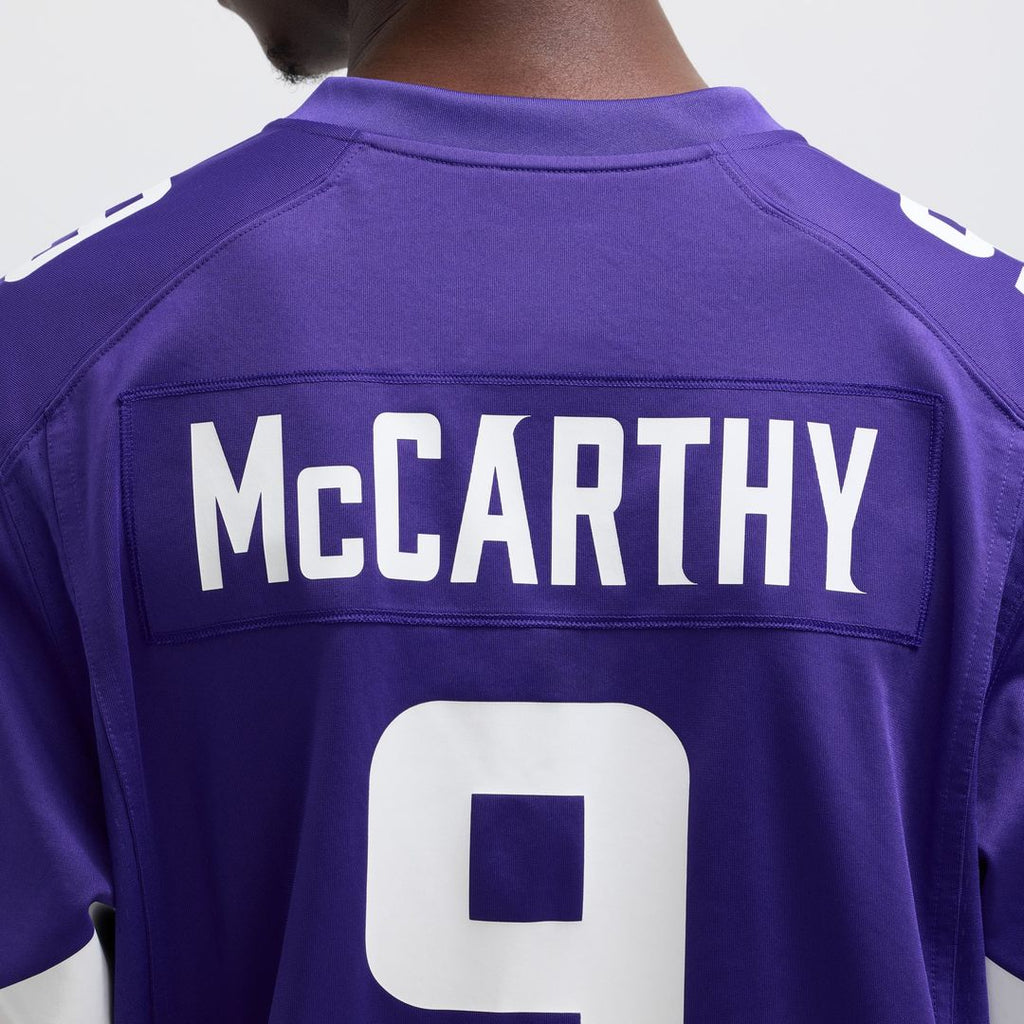 J.J. McCarthy Minnesota Vikings Purple Player Game Jersey