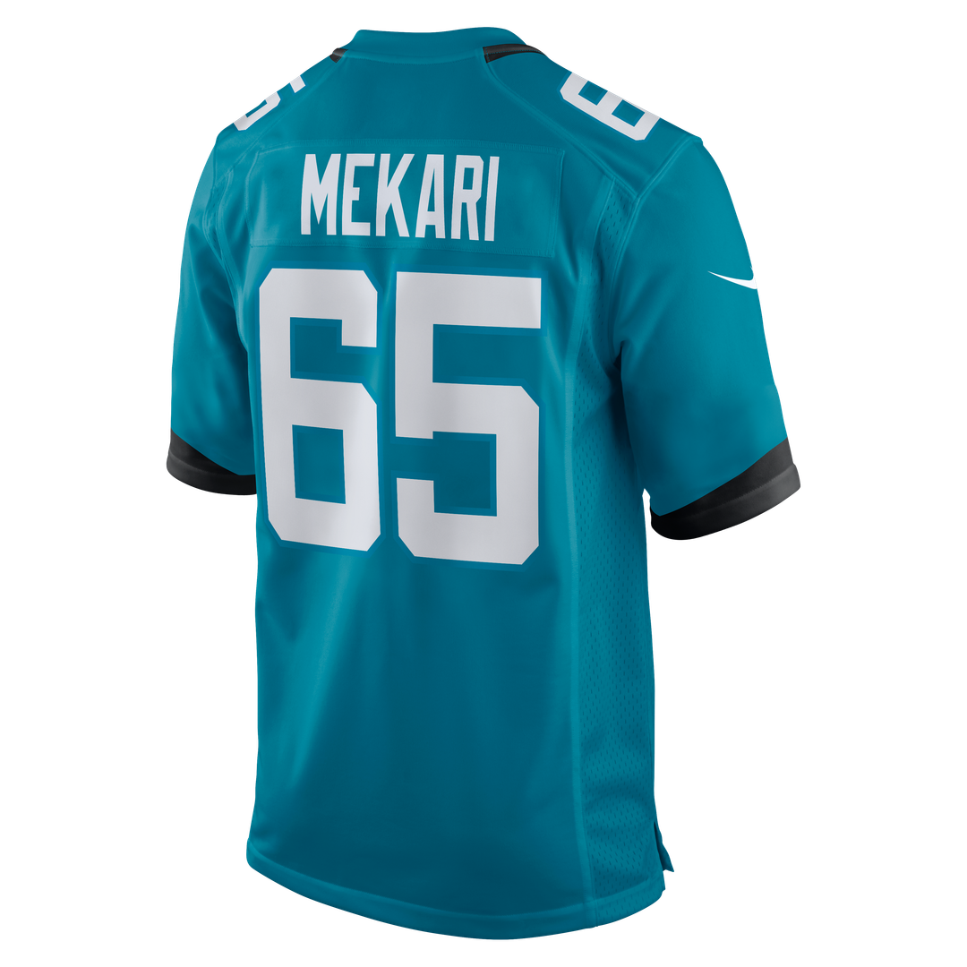 Patrick Mekari Jacksonville Jaguars Teal Team Game Jersey