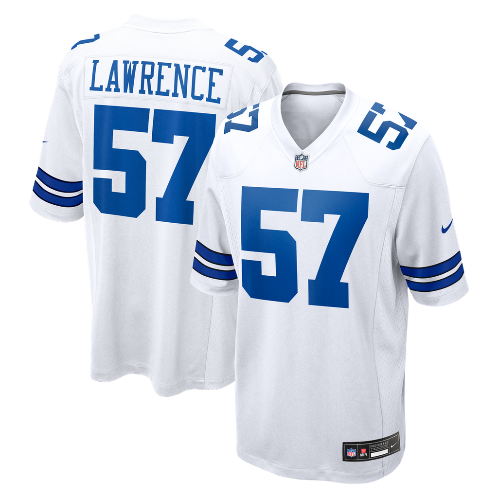 Malachi Lawrence Dallas Cowboys White Game Jersey