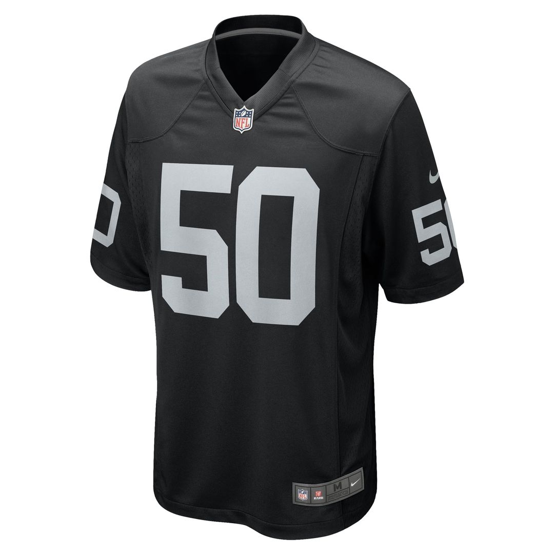 Jacob Bobenmoyer Las Vegas Raiders Black Game Player Jersey