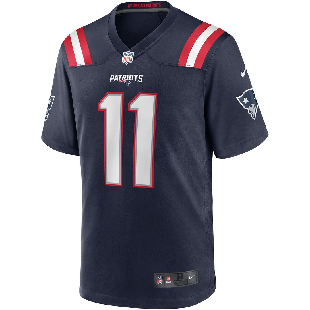 Drew Bledsoe New England Patriots Navy Game Retired Player Jersey