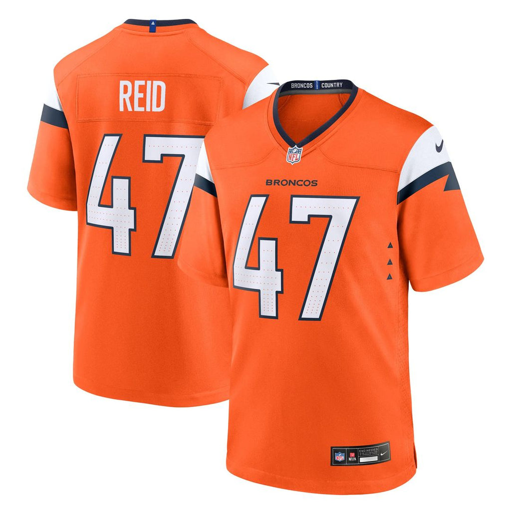 Karene Reid Denver Broncos Orange Team Game Jersey