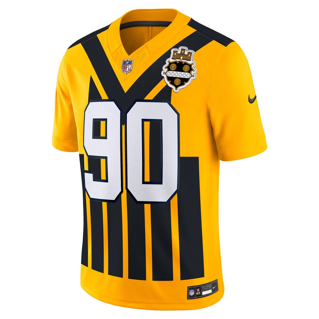 T.J. Watt Pittsburgh Steelers Gold Alternate Vapor F.U.S.E. Limited Jersey